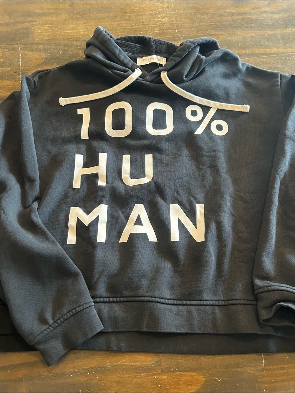 100% HUMAN Black Hoodie Sweatshirt - Everlane